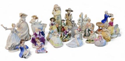 A Treasured Memories figure, A Mothers Love;   other figures, Leonardo;  etc