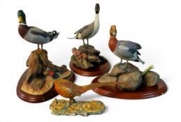 Border Fine Arts Waterfowl of The World, Mallard, modelled  by Don Briddell, mahogany plinth, 25cm
