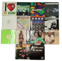Mixed genre 12" single cinyls - Bronx Boogie Crew "Panic", limited promo copy; Grandmaster & Melle