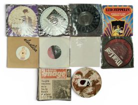Mixed genre 7" single vinyls - Led Zeppelin Whole Lotta Love, 10236; D'yer Mak'er / Over The Hills
