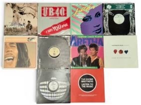 Mixed genre 12" single vinyls - Bob Marley vs. Funkstar Deluxe Remix, Sun is Shining, LC 04923;