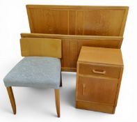 A mid 20th century E. Gomme/G-Plan Brandon range oak bedside cabinet,  designed by Victor Bramwell