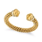 FOPE, A PRIOFILI CUFF BRACELET in 18ct yellow and white gold, the bracelet in tubular design,