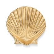 NO RESERVE - CARTIER, A RETRO GOLD SCALLOP SHELL CLIP BROOCH in 14ct yellow gold, designed as a scal