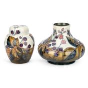 TWO PIECES OF MOORCROFT POTTERY