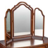 A QUEEN ANNE STYLE WALNUT DRESSING TABLE MIRROR