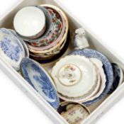 A GROUP OF 19TH CENTURY AND LATER CERAMICS