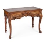 A 19TH CENTURY SCOTTISH MAHOGANY SIDE TABLE
