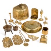 A COLLECTION OF METAL WARES