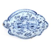 A FRENCH FAIENCE TUREEN STAND 19TH CENTURY