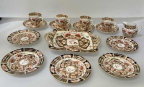 A STEVENSON & HANCOCK DERBY PARTIAL TEA SERVICE CIRCA 1910