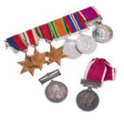 A SECOND WORLD WAR AND ELIZABETH II LONG SERVICE AND GOOD CONDUCT MEDAL GROUP
