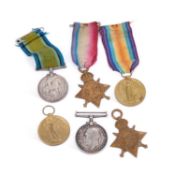 TWO FIRST WORLD WAR MEDAL TRIOS