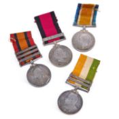 A GROUP OF BOER WAR AND FIRST WORLD WAR MEDALS