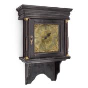 AN OAK THIRTY-HOUR WALL CLOCK SIGNED RICHARD RIDLEY