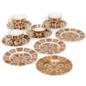 A GROUP OF ROYAL CROWN DERBY IMARI TEAWARES 20TH CENTURY