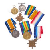TWO FIRST WORLD WAR MEDAL TRIOS