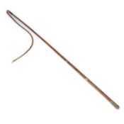 AN EDWARDIAN CANE RIDING WHIP