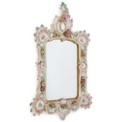 A RUDOLSTADT VOLKSTEDT PORCELAIN MIRROR CIRCA 1900
