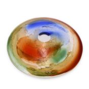 A MURANO GLASS DISH BY TOSI 20TH CENTURY