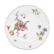 A CHELSEA PORCELAIN PLATE CIRCA 1755