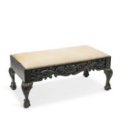A COLONIAL COROMANDEL CENTRE STOOL CIRCA 1870, PROBABLY INDIA OR SRI LANKA