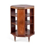 A GILT-METAL MOUNTED AND BURR PANELLED BOOKCASE
