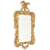 A 19TH CENTURY GILTWOOD MIRROR