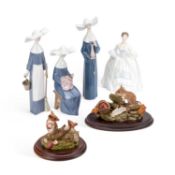 THREE LLADRO FIGURES