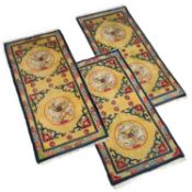 A SET OF THREE CHINESE BAOTOU RUGS