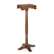 A ROYAL OAK LEATHER-INSET TORCHERE