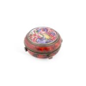 AN ENAMEL AND RED TORTOISESHELL CASE 18TH/ 19TH CENTURY