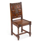 A 1920S OAK SIDE CHAIR