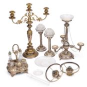 A GROUP OF VICTORIAN AND LATER SILVER-PLATE