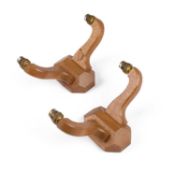 ALBERT JEFFRAY, A PAIR OF EAGLEMAN OAK DOUBLE WALL LIGHTS, CIRCA 1990S