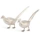 A PAIR OF CONTINENTAL SILVER TABLE PHEASANTS - Image 1 of 2