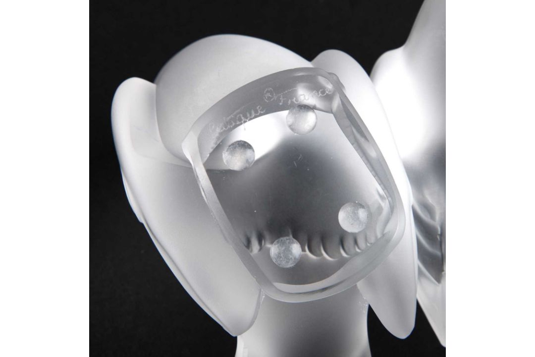 TWO LALIQUE 'MOINEAU' PAPERWEIGHTS - Image 3 of 3