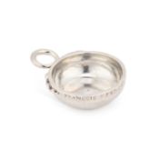AN 18TH CENTURY FRENCH SILVER WINE TASTER