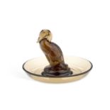 RENÉ LALIQUE (FRENCH, 1860-1945), 'CANARD', A CENDRIER DESIGNED 1925