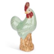 A CHINESE CELADON-GLAZED PORCELAIN COCKEREL
