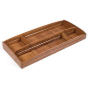 AN ERCOL ELM PLATE RACK