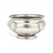 A LIBERTY & CO TUDRIC PEWTER BOWL PROBABLY DESIGNED BY OLIVER BAKER