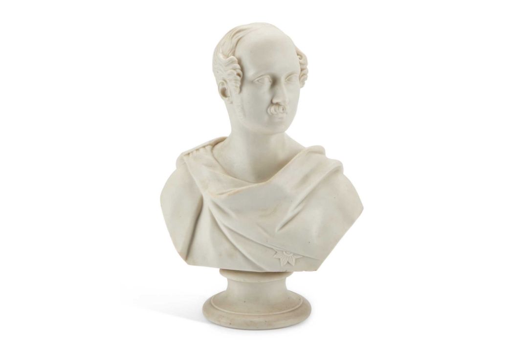 A W.H. KERR & CO., WORCESTER, PARIAN BUST OF PRINCE ALBERT - Image 1 of 4