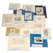 H. FLEURY (20TH CENTURY SCHOOL) FIFTEEN ANIMAL STUDIES