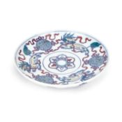 A CHINESE DOUCAI DISH