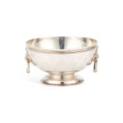 AN IRISH SILVER TWO-HANDLED BOWL