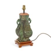 A CHINESE ARCHAISTIC STYLE BRONZE VASE