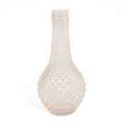 A 19TH CENTURY CUT-GLASS BOTTLE