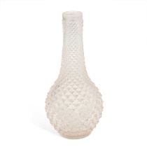 A 19TH CENTURY CUT-GLASS BOTTLE