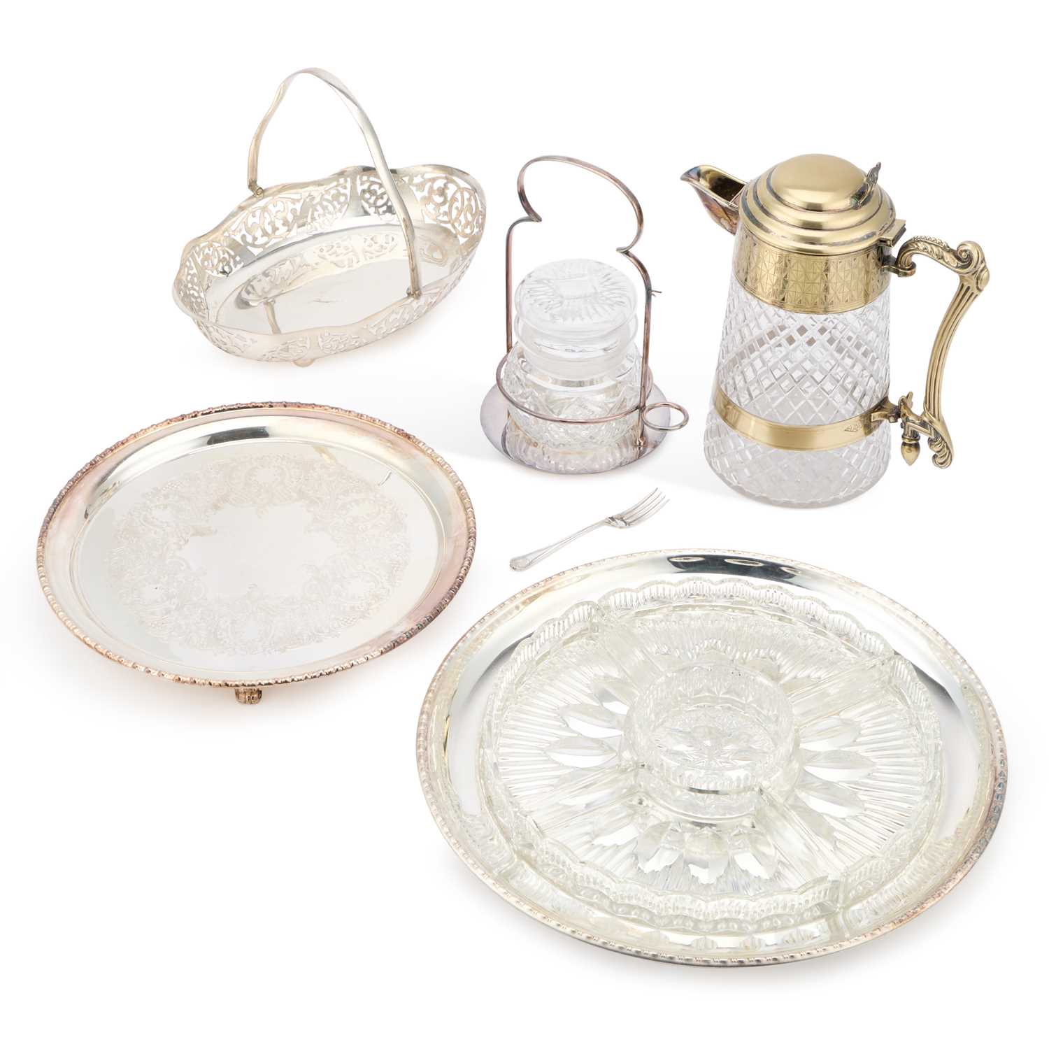 A GROUP OF SILVER-PLATE